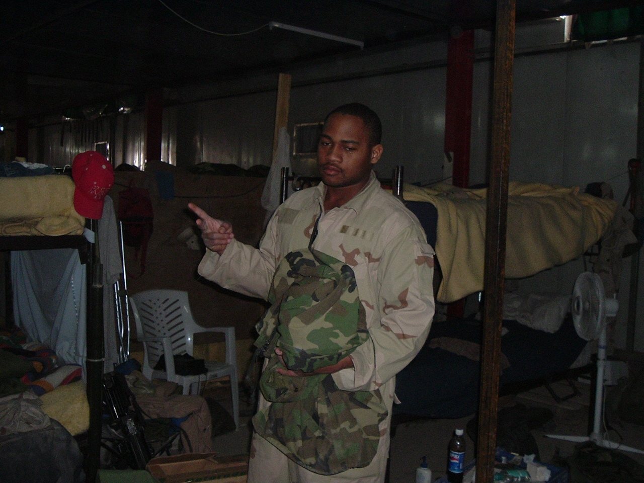 In the barracks, March 22, 2004.