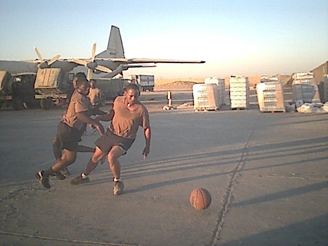 A pickup basketball game, 2003.